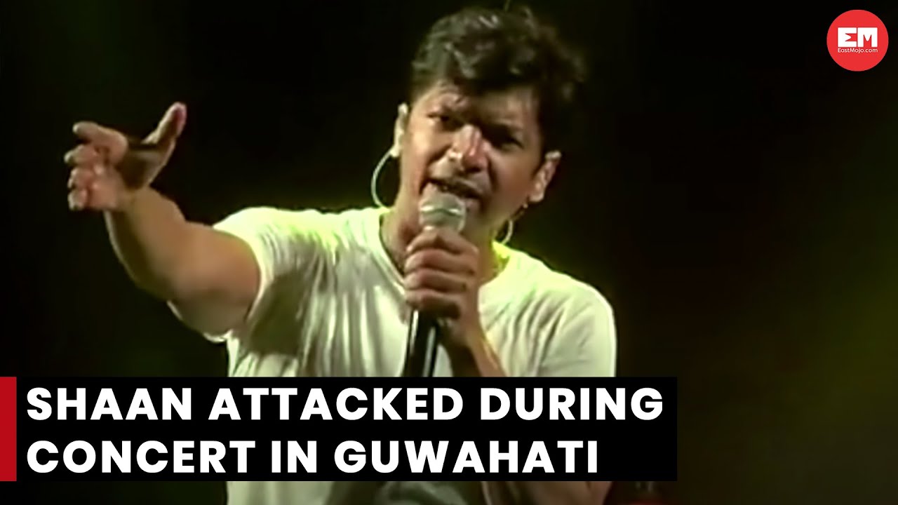 ⁣Bollywood singer Shaan attacked during concert in Guwahati