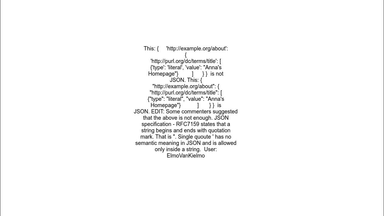 PythonJsonExpecting property name enclosed in double quotes - YouTube