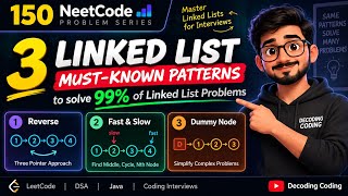 Linked List Patterns You MUST Know for LeetCode | Reverse, Fast & Slow, Dummy Node