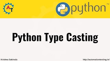 23. Python Type Casting | Python Tutorial For Beginners | Python @KrishnaSakinala