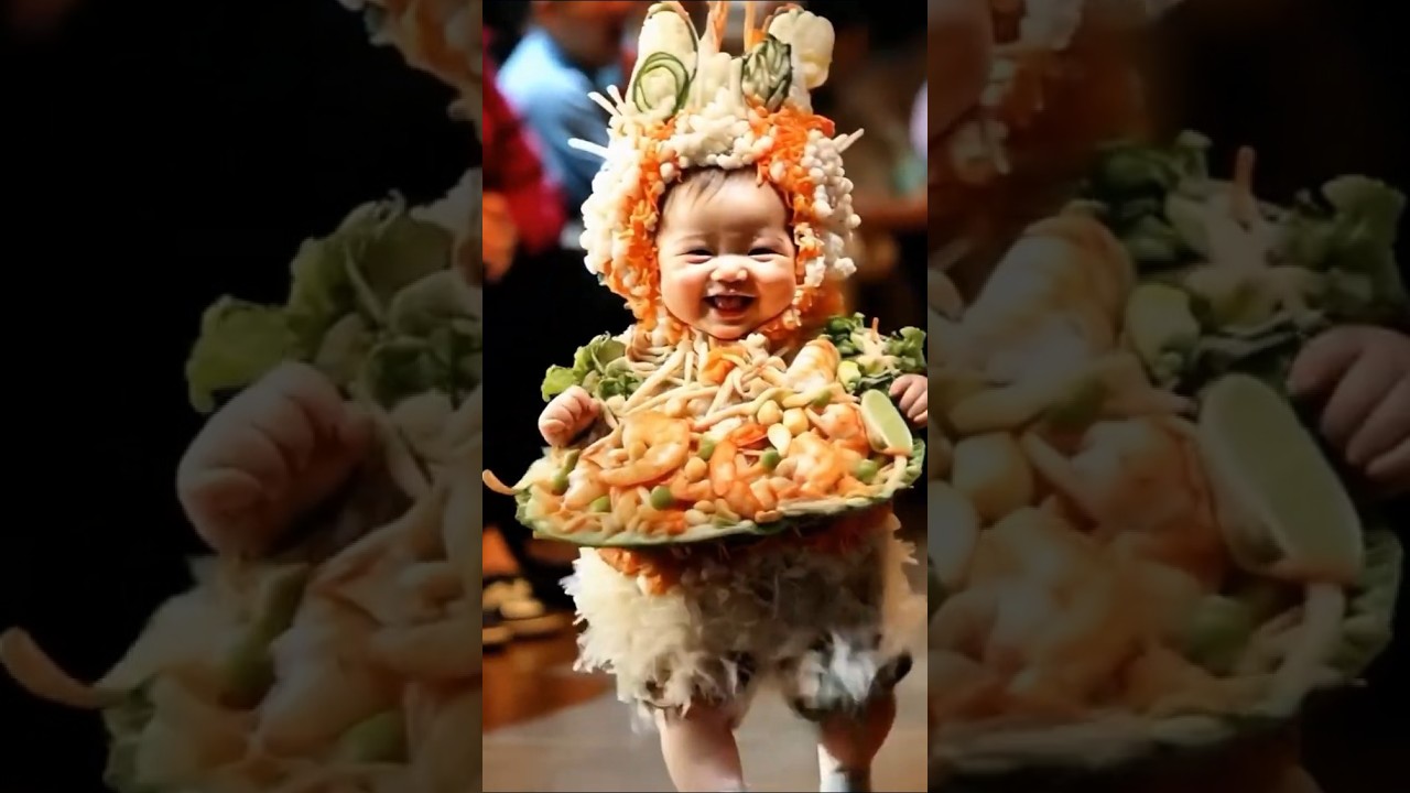 Cute babies in facy (Delicious)#food #cute #fancy