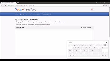 Google Input Tools : Typing in any language online