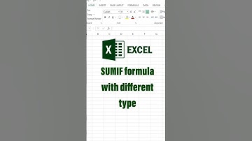 sumif formula with different types #exceltricks #exceltutorial #exceltips
