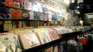 Bleecker Bob's Records store visit Bill and Jerry Baker in NYC Christmas time record shopping 2010