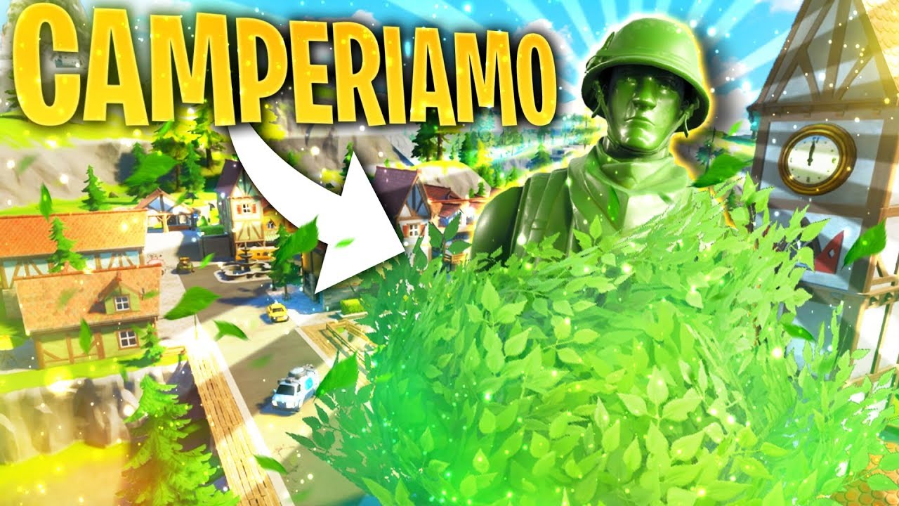 CAMPERIAMO NEI CESPUGLI NELLA HYPE NITE DI FORNTITE !!