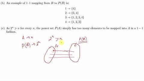 Real Analysis: Lecture 20 - Power sets and Cantor