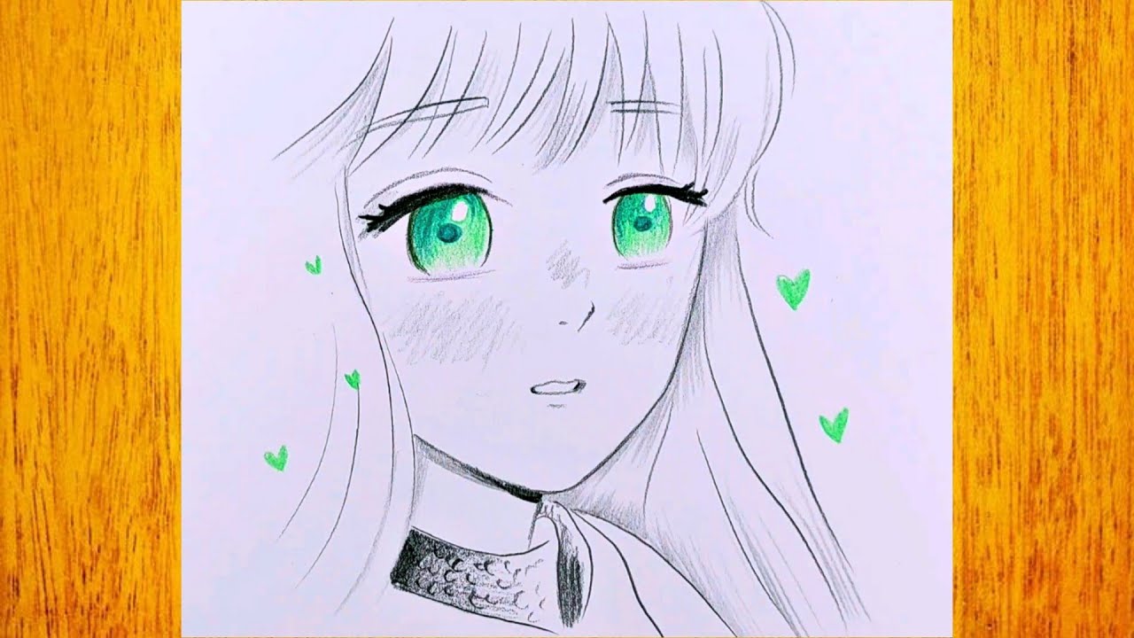 Como dibujar una chica anime de ojos verdes/ Como desenhar uma garota de  anime com olhos verdes - thptnganamst.edu.vn