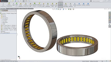 Solidworks tutorial | Design and Assembly of Needle Roller Ball Bearing in Solidworks | Solidworks