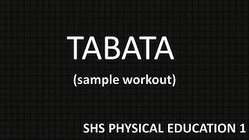 TABATA (sample workout) 4 MINUTES #PHYSICAL EDUCATION 1 #SENIORHIGHSCHOOL