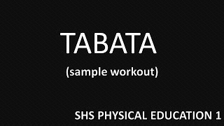 TABATA (sample workout) 4 MINUTES #PHYSICAL EDUCATION 1 #SENIORHIGHSCHOOL Net Worth