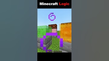 Minecraft Logic  #minecraft #shortsfeed #shorts