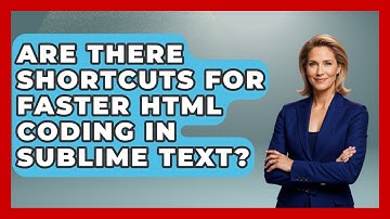 Are There Shortcuts for Faster HTML Coding in Sublime Text? | Simple HTML Studio News