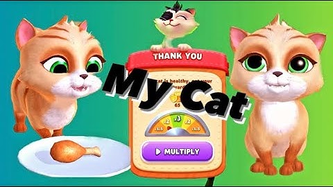 My cat 🐯virtual pet game#mycat #gameplay #catvideos