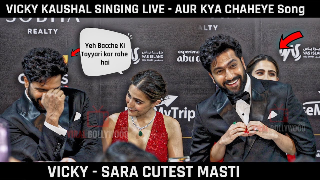 Vicky Kaushal Singing LIVE Phir Aur Kya Chahiye Song and Sara Ali Khan MADNESS | Cutest Moment