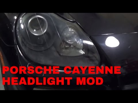 Porsche Cayenne Turbo Headlight Black Out & DRL Switchbach Mod