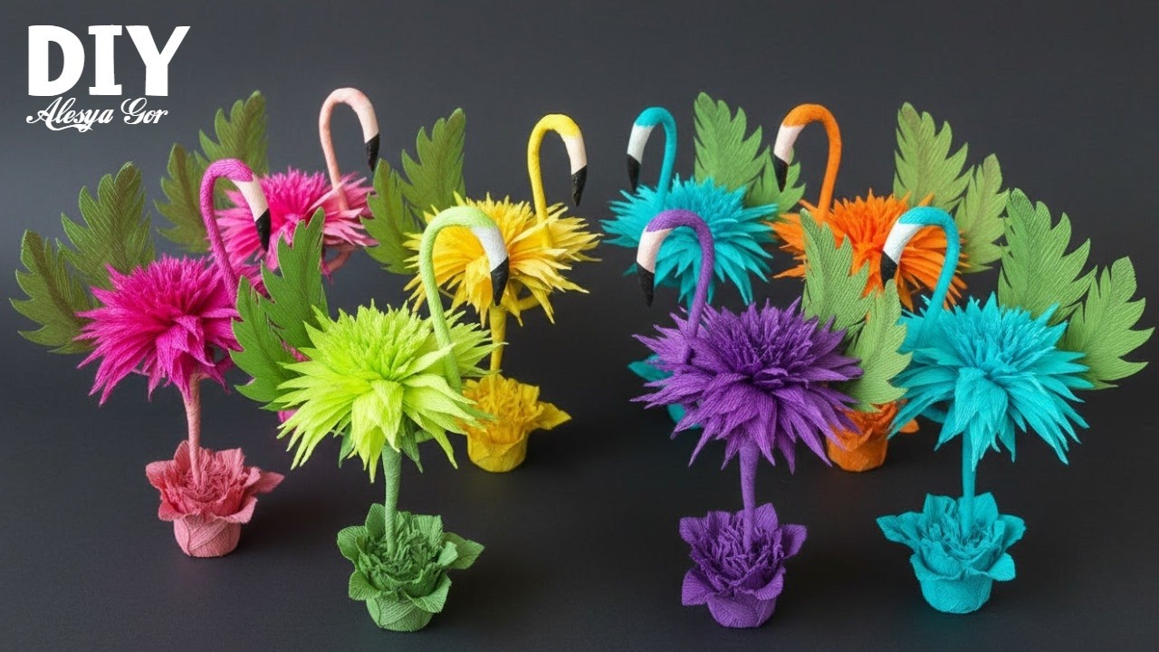Wow ✨ How to make BEAUTIFUL FLAMINGOS ✨ Simple and Easy