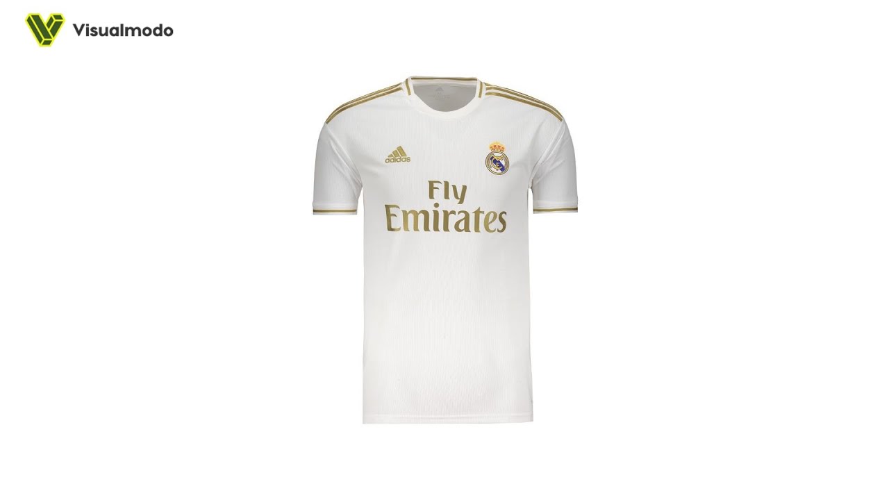 Adidas Real Madrid Home Jersey 2019 20 Gold Unboxing - YouTube