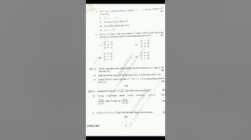 SPPU Semester 2 Mathematics - 1 Backlog Question Paper (May 2024) #engineering #sppu #mathematics1