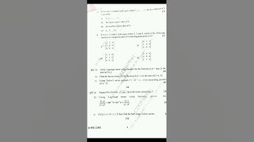 SPPU Semester 2 Mathematics - 1 Backlog Question Paper (May 2024) #engineering #sppu #mathematics1
