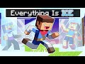 Minecraft But Everything I Touch Turns to ICE!