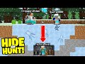 making a HIDDEN Minecraft Base that can NEVER be found.. (Hide or Hunt #1)