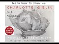 Learn how to draw - no. 8 - pencil tutorial (magnolia flower) with Charlotte Giblin Art