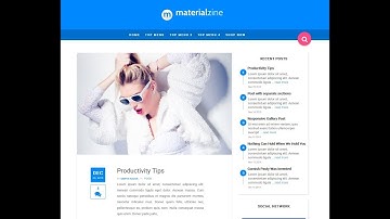 Material Responsive Blogger Template