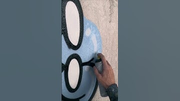 Outlining Drawing With Spray  #art #freehand #outlineart #artshorts