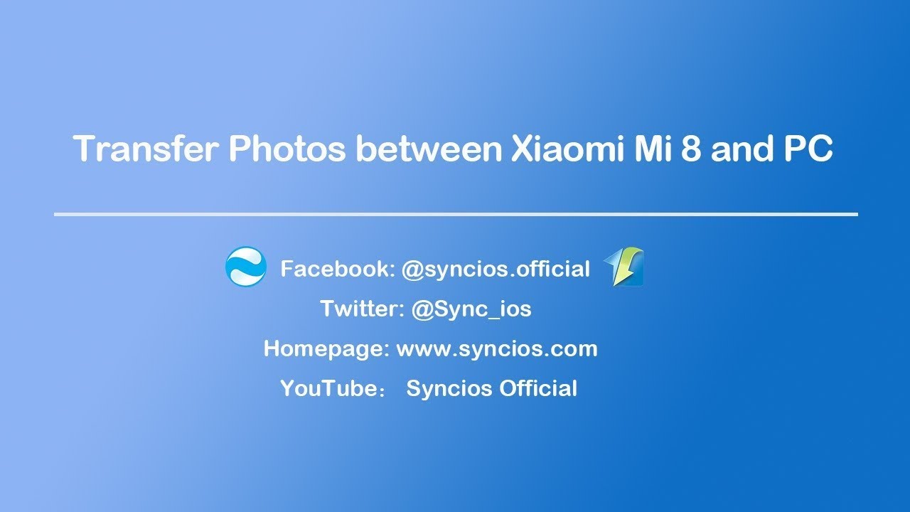 How to Transfer Photos between Xiaomi Mi 8 and PC