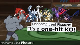 No Guard Fissure Machamp Sweep Pokemon Showdown