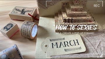 POP-UP TUTORIAL | ANCIENT EGYPT PYRAMID BULLET JOURNAL COVER PAGE | ft @CoraCreaCrafts vintage box