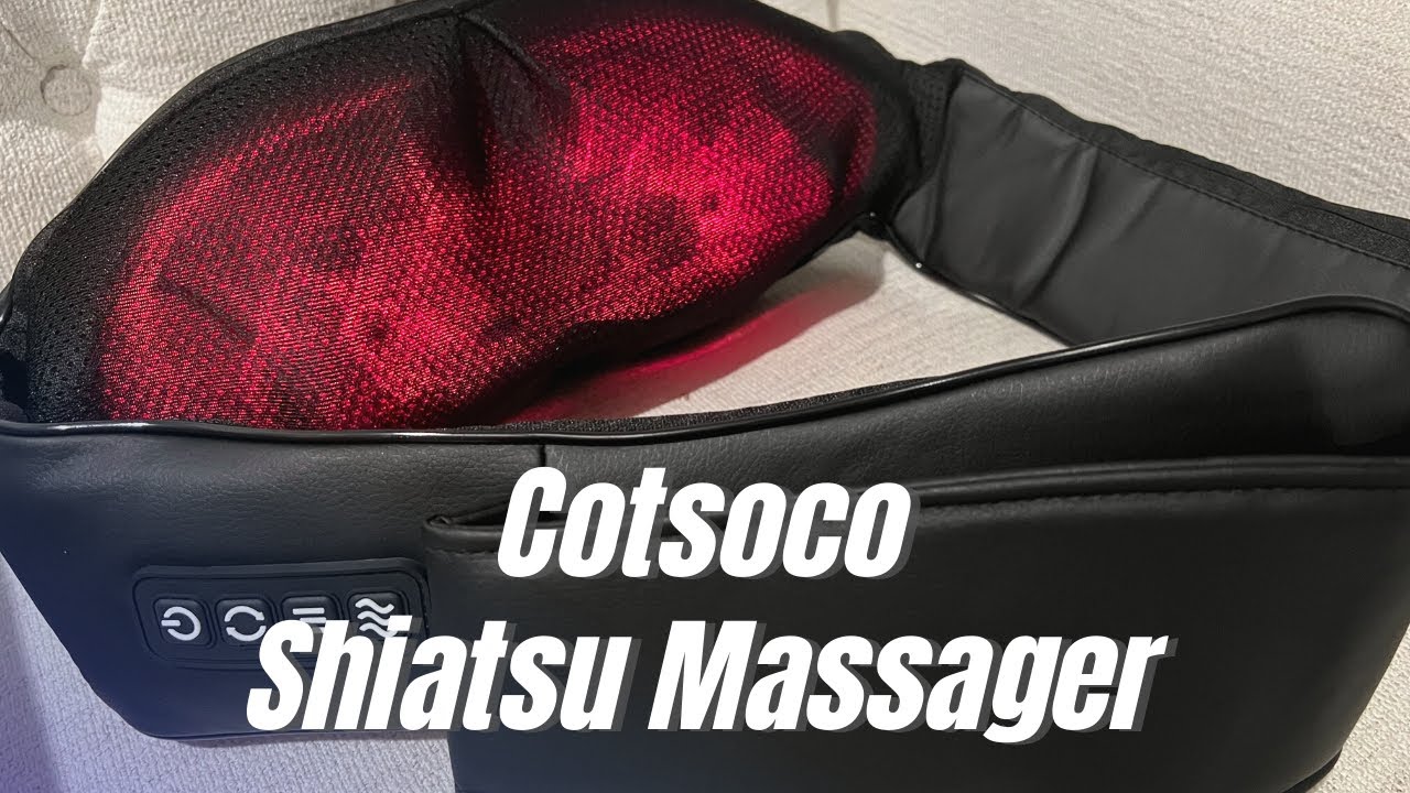 Cotsoco Shiatsu Back Neck and Shoulder Massager with Heat,Deep Tissue