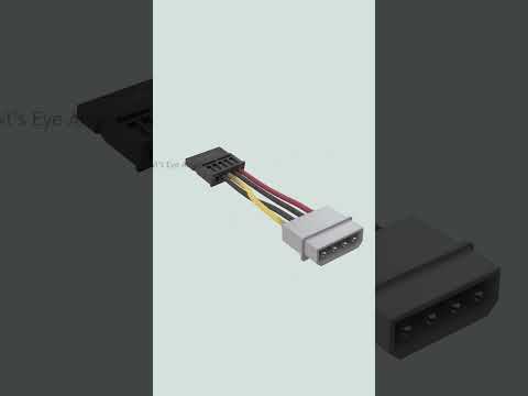 Shorts | Sata Power Cable | 3D model | Rendering