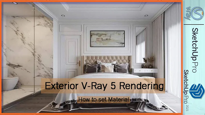 V-Ray Next for SketchUp – How to light an interior day scene, How to create and use Materials #118