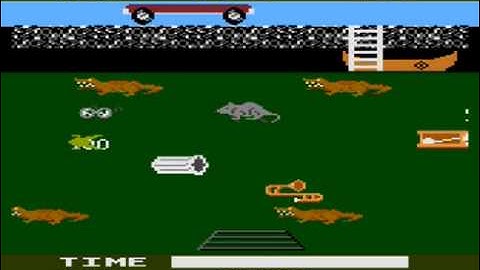 Atari 8-bit Frogger II: Threeedeep! sewer prototype (Parker Brothers)