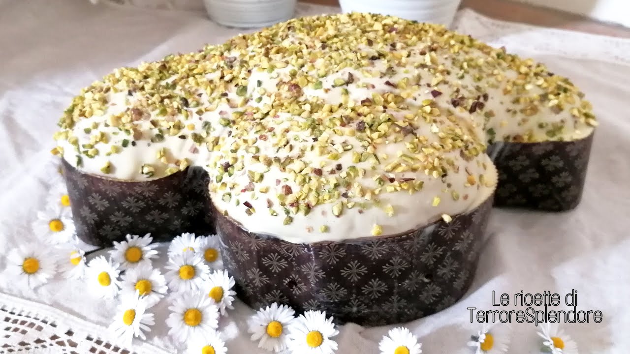 COLOMBA IMPASTO UNICO 🕊 CON LIEVITO NATURALE, crema al pistacchio e cioccolato bianco!