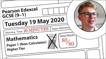 Edexcel GCSE Maths 2020 Higher Exam Paper 1 Walkthrough