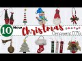 ⛄️🎄 10 FUN NEW EASY Christmas Ornaments 🎄☃️| Christmas Decorations | Dollar Tree Ornament DIY