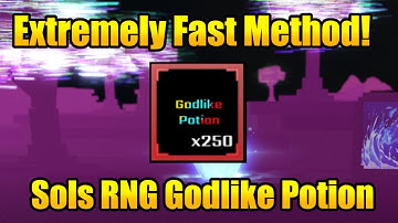 The FASTEST Godlike Potion Farming Method in Sol