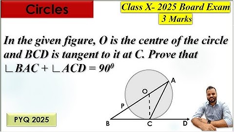 In the given figure, O is the centre of the circle and BCD is tangent to it at C. Prove that angle..