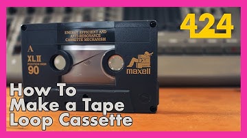 HOW TO MAKE A TAPE LOOP CASSETTE (w/ Special Guest Catbro) | 424recording.com