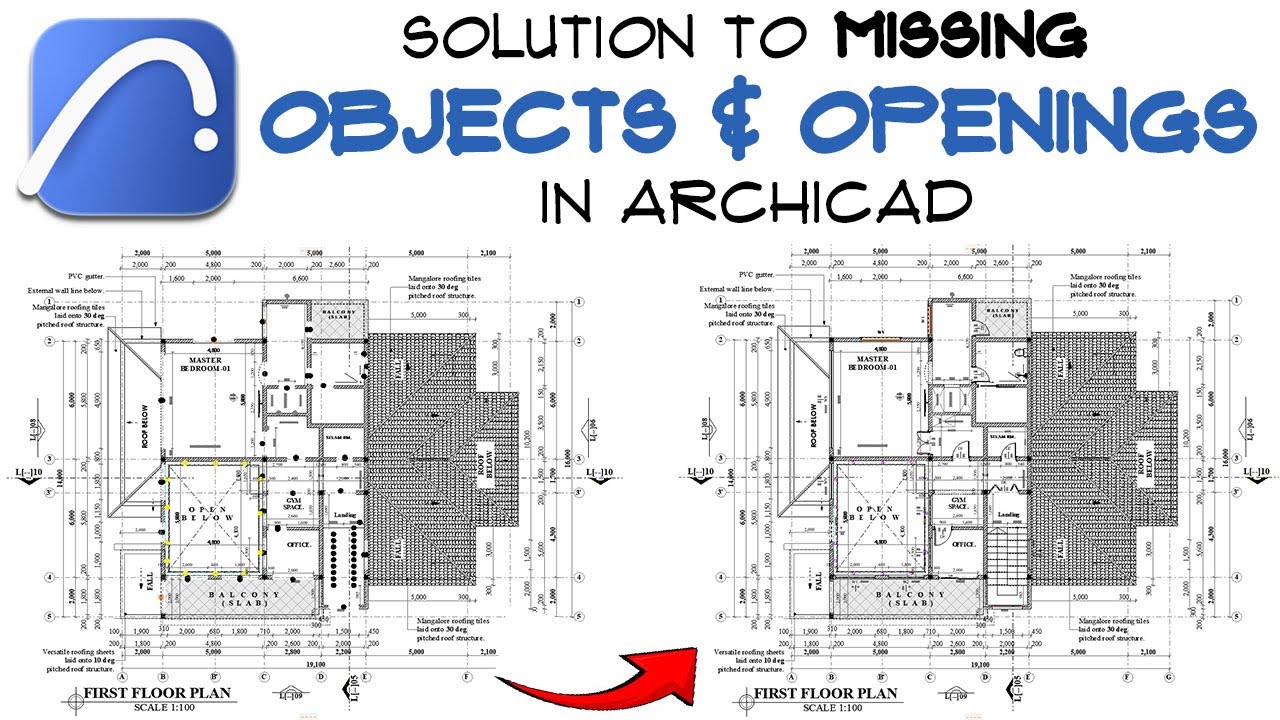 SOLUTION TO MISSING OBJECTS AND OPENINGS in ArchiCAD _ (