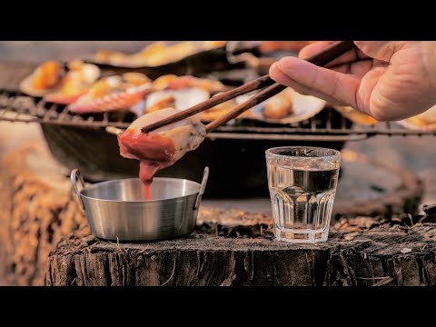 조개구이 / Grilled <strong>shellfish</strong> / 보령 오서산자연휴양림 / 캠핑요리 / 캠핑한끼