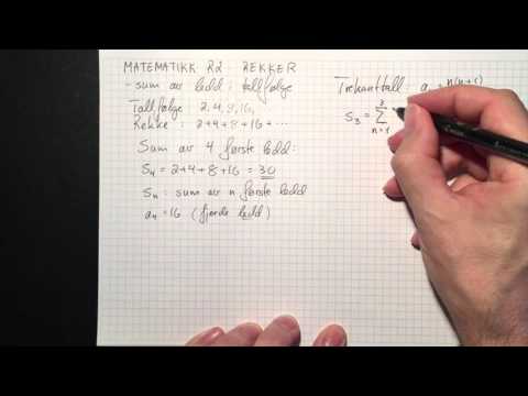 Matematikk R2: Rekker