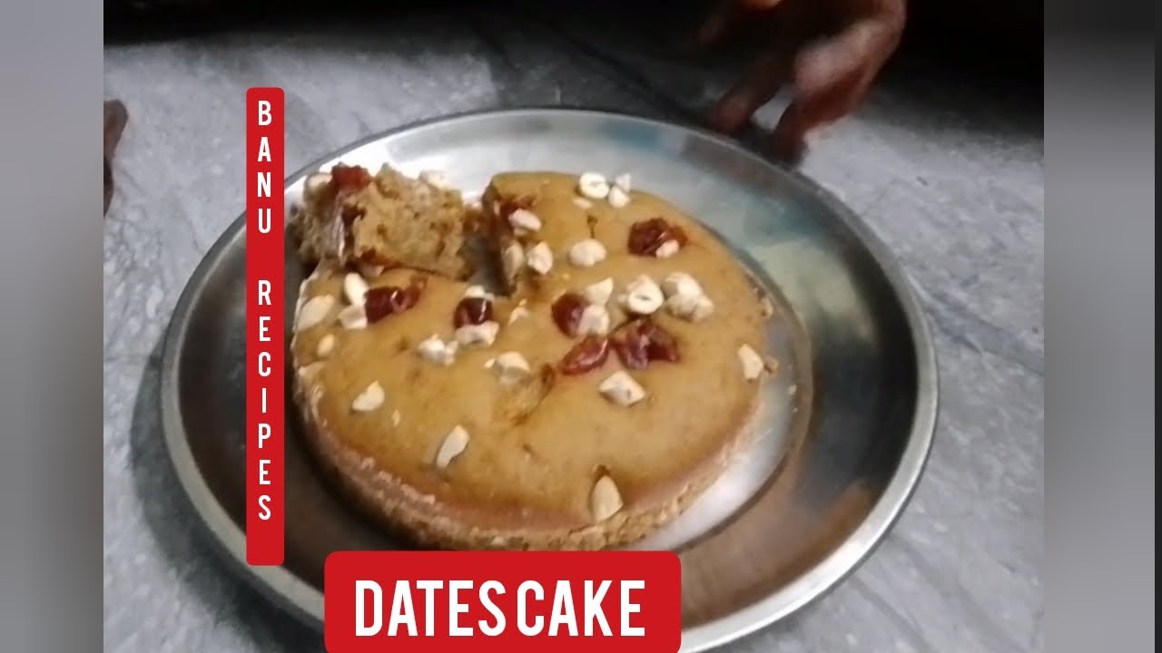 Dates cake 🎂 recipe 🤤 without oven,egg, sugar new healthy recipe 😍