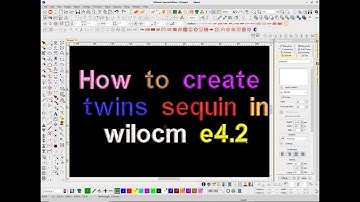 How to create twins sequin in wilcom e4.2