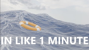 How to make an object float on an Ocean in Blender in 1 Minute Tutorial