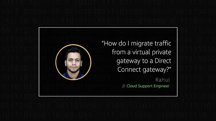How do I migrate traffic from a virtual private gateway to a Direct Connect gateway?