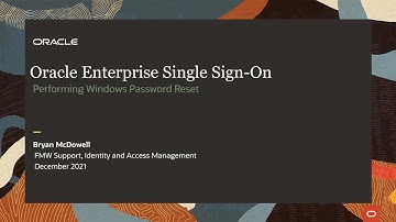 Oracle Enterprise Single Sign-On (ESSO)