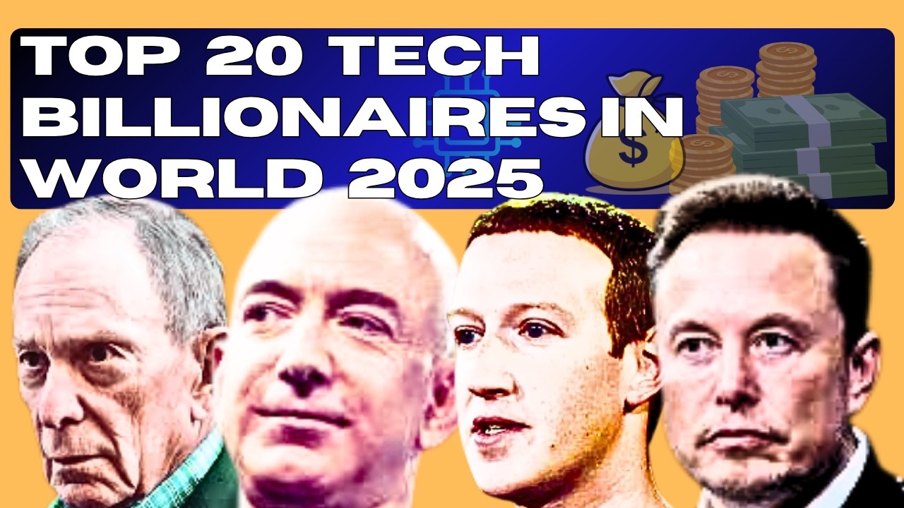 Top 20 Richest Tech Billionaires in the World 2025 – Who's #1? 💰🔥